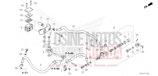 REAR BRAKE MASTER CYLINDER CMX500A2R de 2024